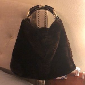 Gucci fur purse